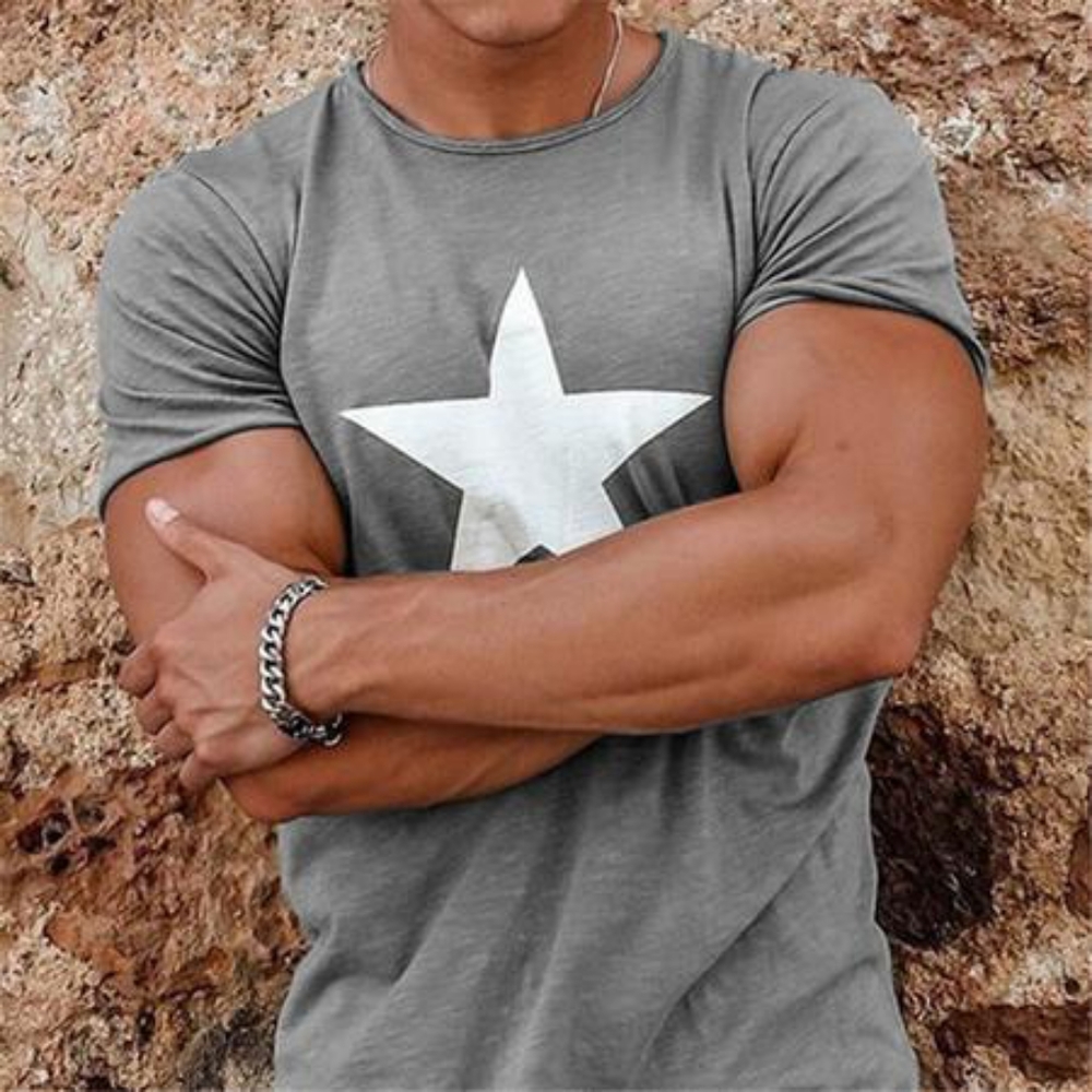 Mens fashion star t shirt
